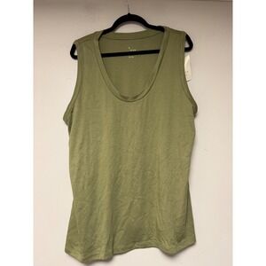 A New Day Olive Green‎ Sleeveless Tank Top Women's XL